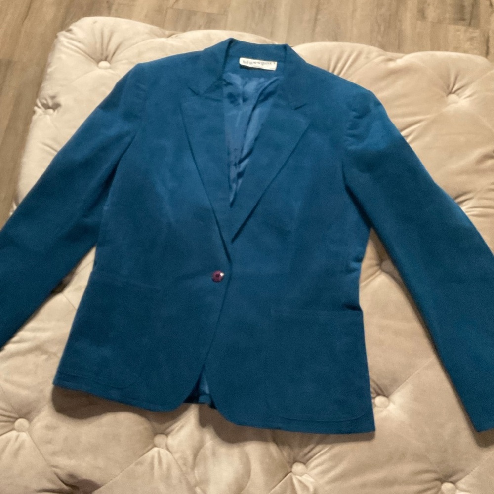 Blassport Vintage Teal Blue Oversized Sport Coat